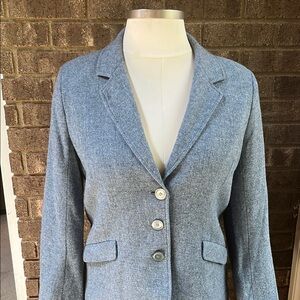 Appleseed's Rayon Wool Blend Blazer Classic Tailored Suit Jacket Pockets Sz 16